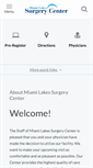 Mobile Screenshot of miamilakessurgerycenter.com